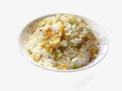 香喷喷的米饭花盘子美味腊肉炒饭高清图片
