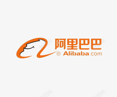 logo标识阿里巴巴橘色logo图标图标