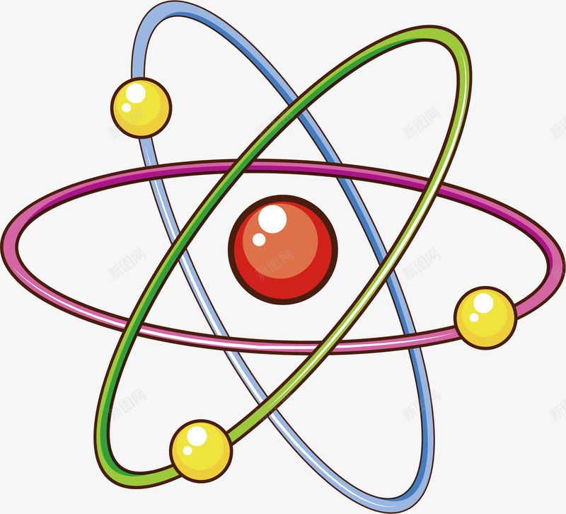 分子结构图矢量图ai免抠素材_88icon https://88icon.com 不规则 分子 化学 原子 圆形 抽象 电子 矢量图