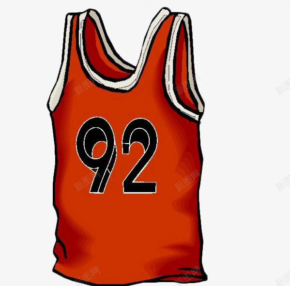 篮球队服图案png免抠素材_88icon https://88icon.com 92号 卡通 篮球服 背心 运动