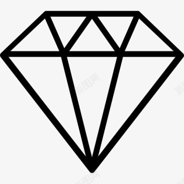 矢量宝石钻石图标图标