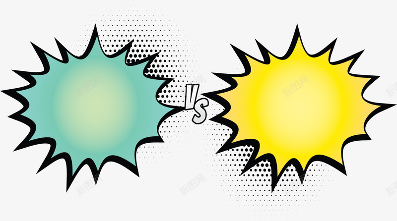红蓝色爆炸贴对比矢量图ai免抠素材_88icon https://88icon.com 对比 对比爆炸贴 爆炸贴 矢量png 黄绿色 黄绿色爆炸贴 矢量图