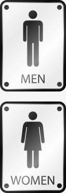 金属钥匙扣创意男女独立洗手间图图标图标