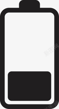 白色道路黑白安卓电池手绘矢量图图标图标