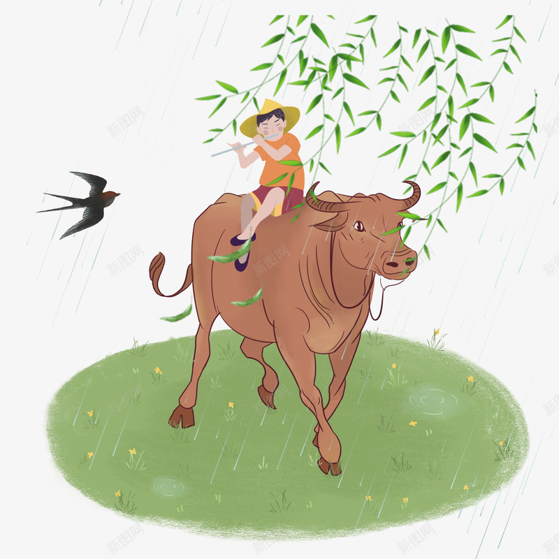 水牛清明牧童绿柳燕子psd免抠素材_88icon https://88icon.com 农历 可爱 团子 国画 开春 惊蛰 扫墓 春天 水墨 祭祖 立春 绿柳 装饰 雨水