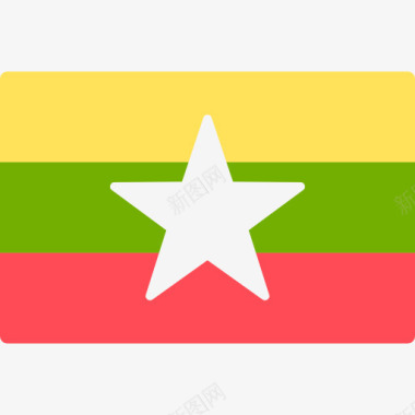 国家缅甸图标图标