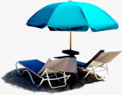 创意合成摄影海边沙滩沙滩椅素材