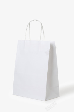 白色塑料手提袋白色购物袋高清图片