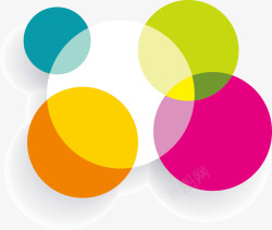 彩色色块图案圆形分析图表高清图片