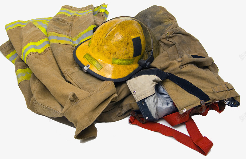 消防员制服png免抠素材_88icon https://88icon.com 安全帽 消防员 烟熏 脏衣服