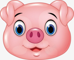 红色猪头矢量粉色猪头高清图片