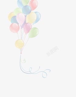 五彩缤纷气球气球高清图片