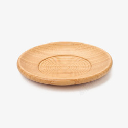 创意木盘子带有圈纹的木盘子高清图片