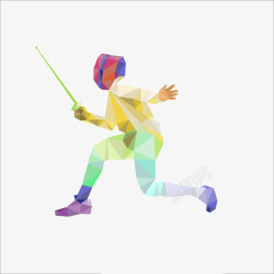 运动系列击剑运动插图高清图片