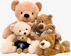 可爱熊本熊一堆毛绒玩具熊高清图片