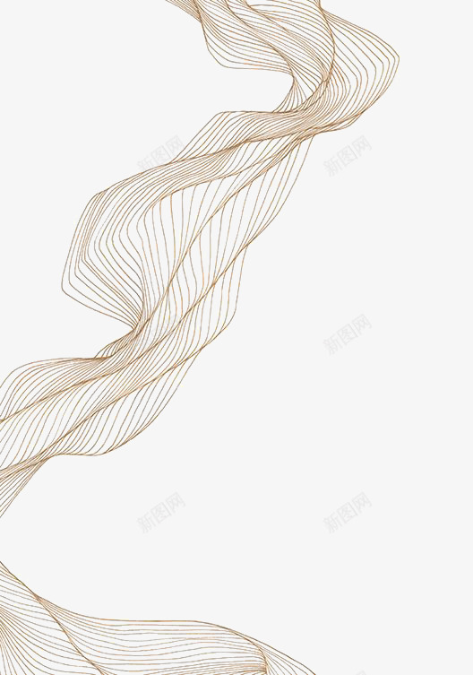 金色科技感线条png免抠素材_88icon https://88icon.com 弯曲 扭曲 曲线 科技 科技线型弯曲 线型 线条 金色线条