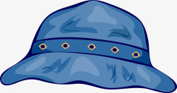 蓝帽矢量图素材