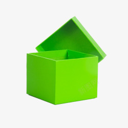 空纸箱绿色纸箱高清图片