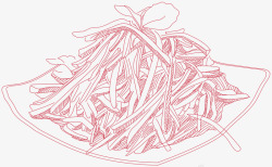 凉菜手绘手绘中国菜家常菜高清图片