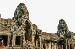 柬埔寨吴哥遗迹风景三素材