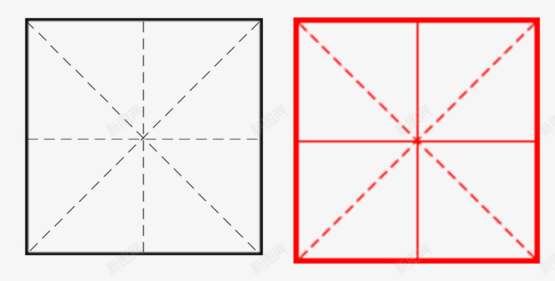 装饰米字格png免抠素材_88icon https://88icon.com 小清新 扁平 方框 米字格 米字格书法专用练习纸 米字格作业本 练字格 装饰图案 装饰米字格