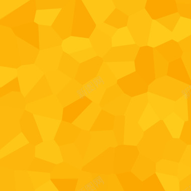 黄色立体几何形状海报背景