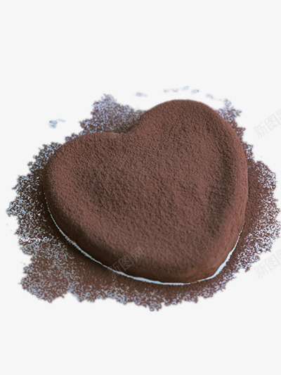 爱心巧克力png免抠素材_88icon https://88icon.com 可可粉 巧克力粉 蛋糕 面包