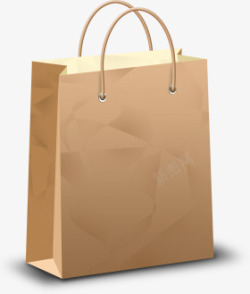定制购物袋牛皮纸袋3d模型购物袋高清图片