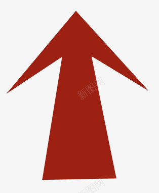 彩色箭头插画红色向上箭头图标图标