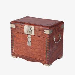 自动表盒上弦器酒红色实木摇表器高清图片