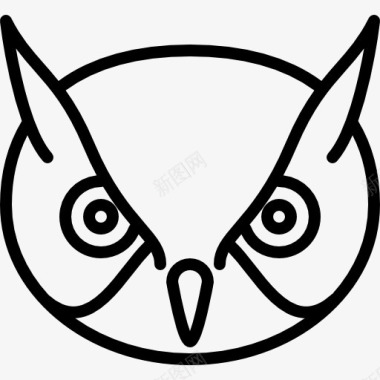 猫头鹰的头图标图标