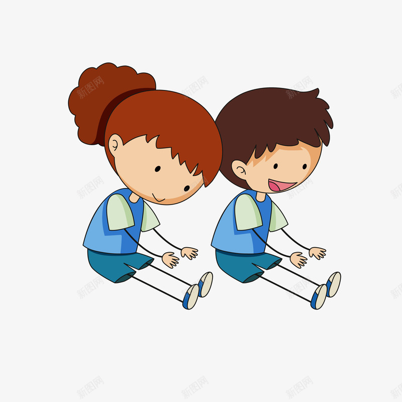 卡通做运动的男孩女孩矢量图eps免抠素材_88icon https://88icon.com 做操的女孩 做操的男孩 卡通 卡通运动 女孩 男孩 运动做操 矢量图
