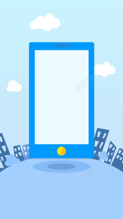 手机引导手机引导页蓝色科技高清图片