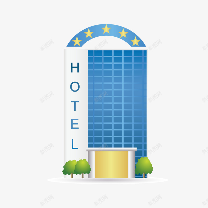 卡通酒店建筑物矢量图ai免抠素材_88icon https://88icon.com 出游 建筑物设计 房屋设计 旅行 酒店 矢量图