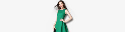 电商模特绿色服装模特高清图片