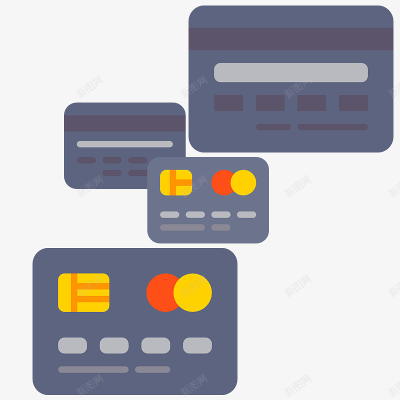 简约扁平风银行卡png免抠素材_88icon https://88icon.com 简约扁平银联卡 简约风格素材 银行卡正反面素材免抠 银行卡素材免抠
