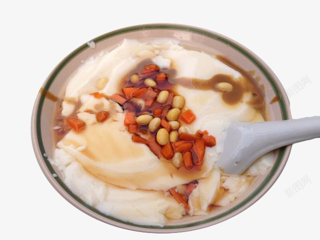 中式美食png免抠素材_88icon https://88icon.com 小吃 彩色豆花 白色 美食 豆腐脑 豆花 食物
