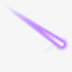 紫色发光天猫紫色流星光效高清图片