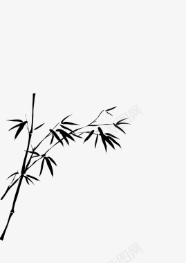 中国画图片素材竹子竹叶水墨画中国画图标图标