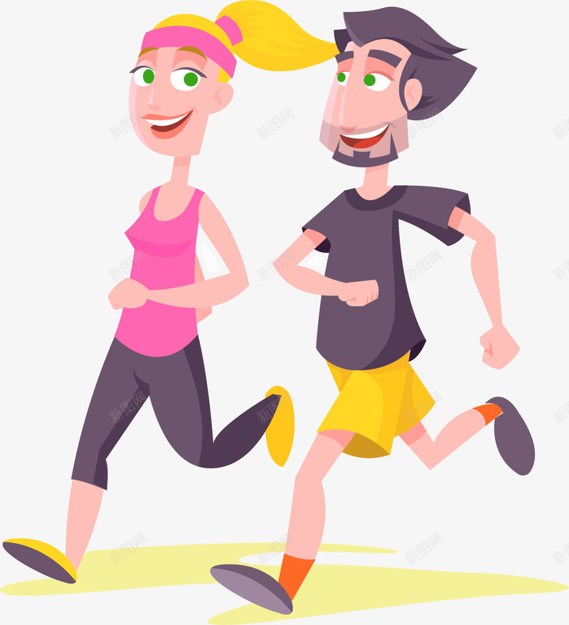 情人节一起奔跑的情侣png免抠素材_88icon https://88icon.com 一起奔跑的情侣 开心 情人节 爱情 甜蜜蜜 跑步