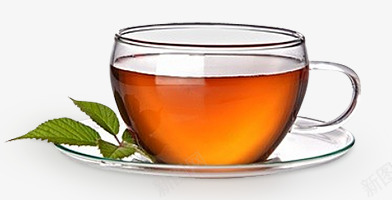 一杯茶png免抠素材_88icon https://88icon.com 一碗茶 玻璃杯 红茶 茶 茶杯 茶水 薄荷叶 透明杯