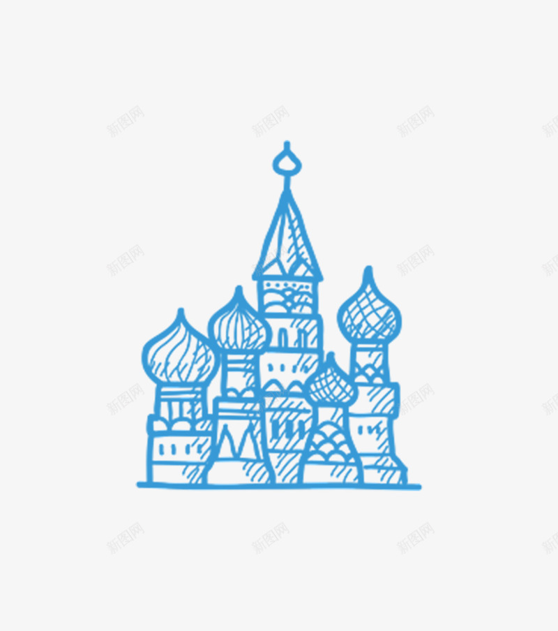 蓝色城堡png免抠素材_88icon https://88icon.com 卡通 城堡 异国风情 房子 手绘 童话 简笔画 蓝色 蛋糕城堡
