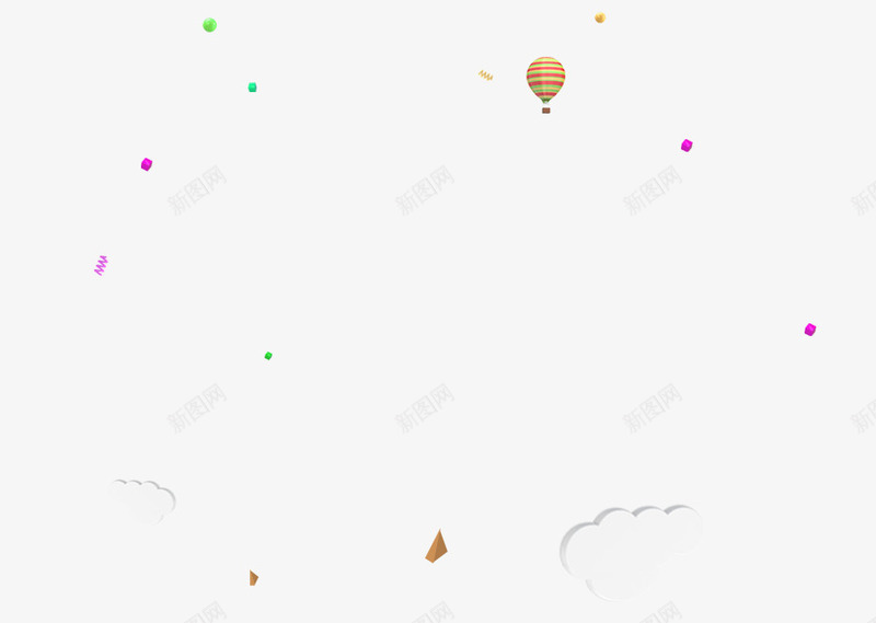 卡通热气球云朵漂浮装饰png免抠素材_88icon https://88icon.com 云朵 卡通 抓气球的熊 漂浮 热气球 空气球 装饰