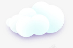 白色的云彩卡通白色云朵云彩高清图片