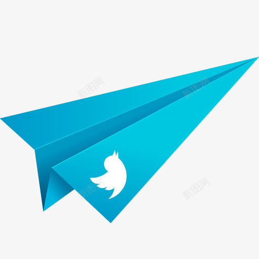 蓝色折纸纸飞机社会化媒体推特社png免抠素材_88icon https://88icon.com Blue media origami paper plane social twitter 折纸 推特 社会化媒体 纸飞机 纸飞机图案 蓝色