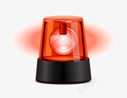 警报注意安全红灯闪烁图标高清图片