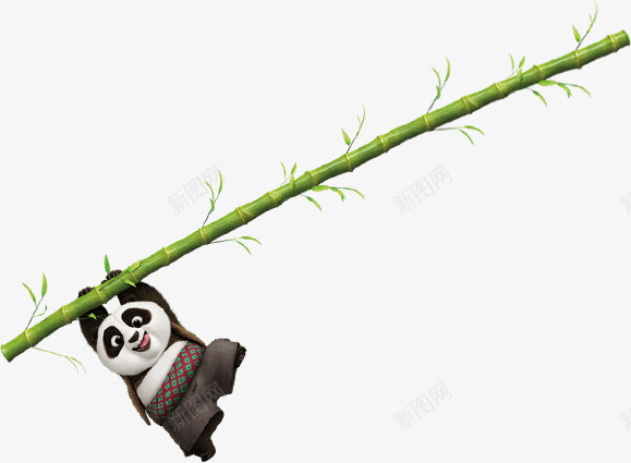 卡通小熊猫png免抠素材_88icon https://88icon.com 动物 卡通动物 可爱熊猫 熊猫 稀有动物 竹叶 竹子