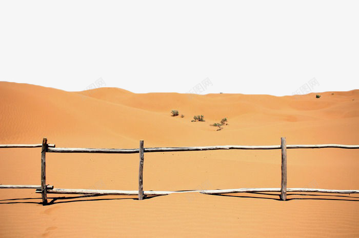 黄色沙漠景观png免抠素材_88icon https://88icon.com 戈壁 栅栏 沙漠 自然景观 黄色