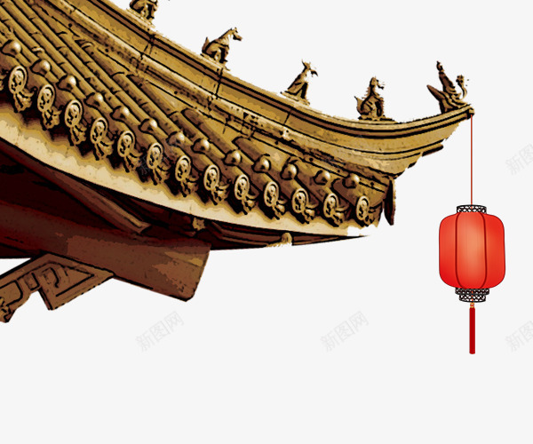 金色屋檐png免抠素材_88icon https://88icon.com 中式屋檐 古代屋檐 屋檐素材 节日装饰元素