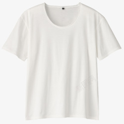 纯白白短袖产品实物T恤高清图片